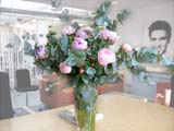Traditional Office Flower display for the board rooom