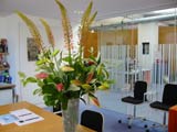 Office flower display for board room